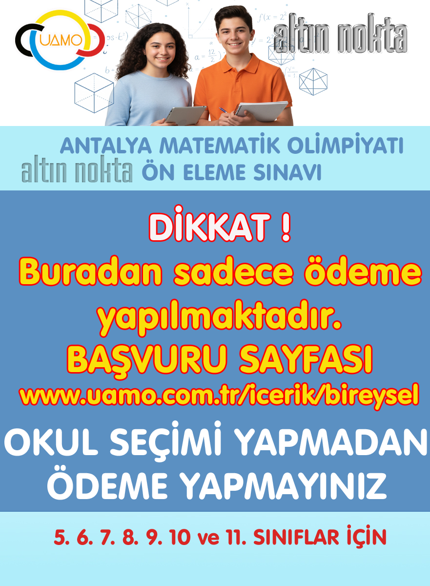 8. SINIF ANTALYA MATEMATİK OLİMPİYATI 202608